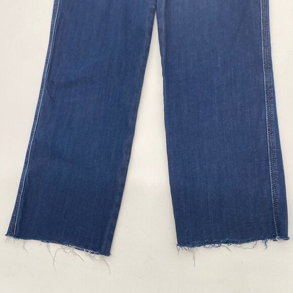 Frame Women's High Rise Le High Straight Raw Edge Denim Jeans Blue Size 27 - Picture 7 of 16